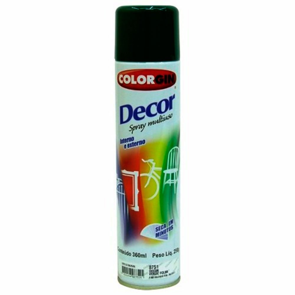 Tinta Spray Decor cor Verde Folha