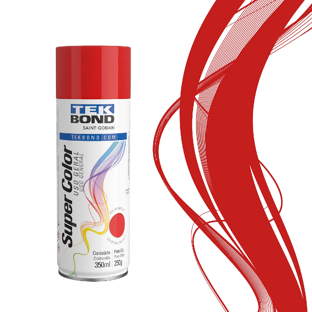 Tinta Spray Vermelho Tekbond 350ml 23041006900