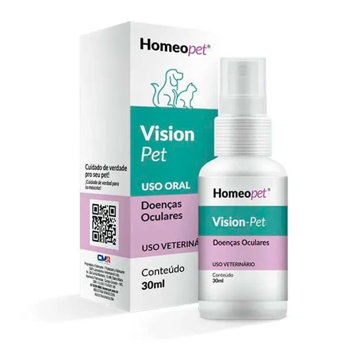 Tratamento Homeopático Homeopet Vision Pet Doenças Oculares 30ML