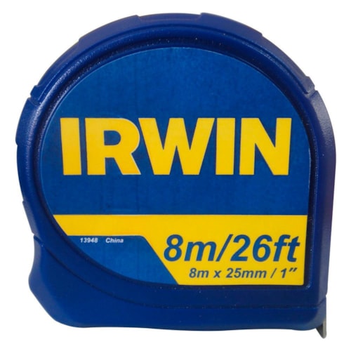 Trena Cinta Métrica Flexómetro Irwin 8m/26ft 