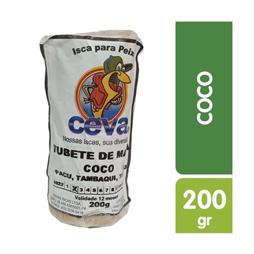 Tubete de Massa Ceva Iscas para Pesca Sabor Coco 200g