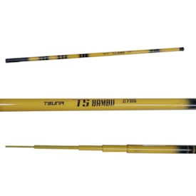Vara Telescópica Saint Plus Tsuna TS Bambu para Pesca