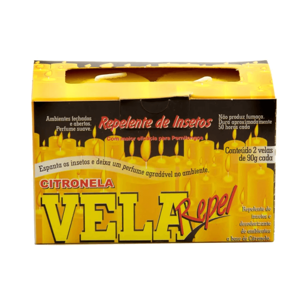 Vela Repel Repelente de Insetos Fragrância Citronela