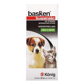 Vermífugo Basken para Cães e Gatos Suspensão 20ml