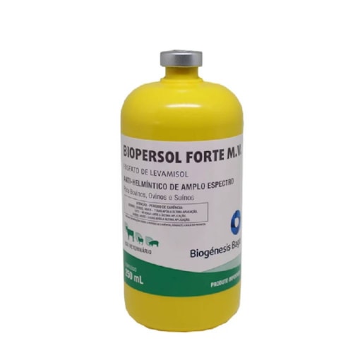 Vermífugo Biopersol Forte M.V. Biogénesis Bagó Injetável 250ml