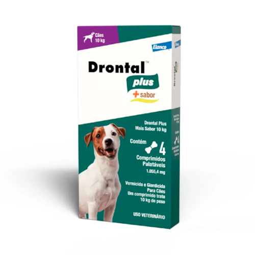 Vermífugo Drontal Plus para Cães de Até 10kg 