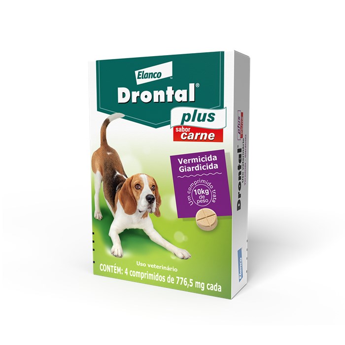 Vermífugo Drontal Plus para Cães de Até 10kg 