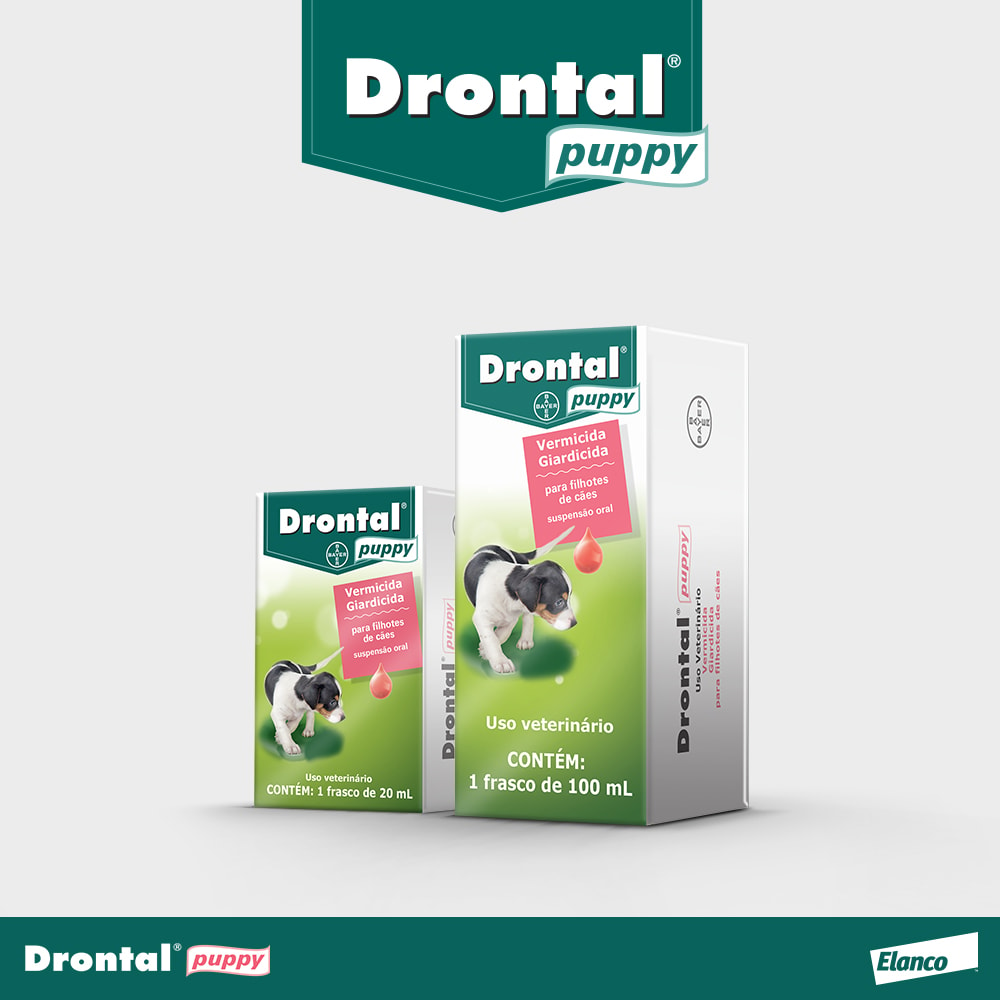 Vermifugo Drontal Puppy para Caes Filhotes 20ml