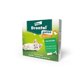 Vermífugo Drontal SpotOn para Gatos de 500g á 2,5kg 0,35ml
