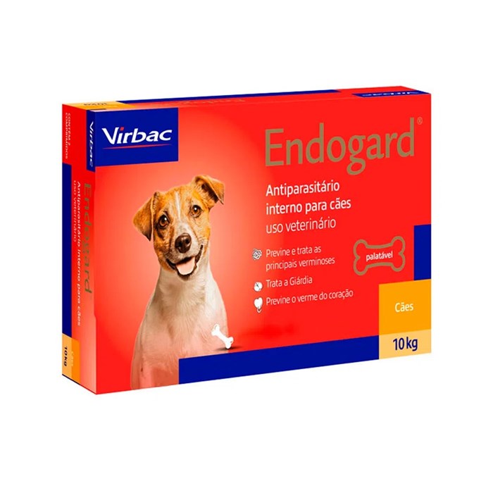 Vermífugo Endogard para Cães Virbac com 2 Comprimidos 