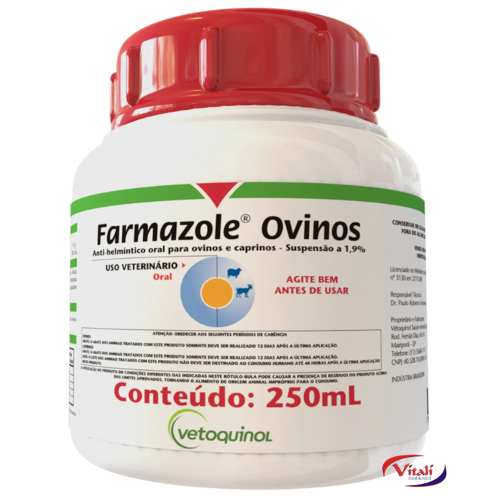 Vermífugo Farmazole para Ovinos e Caprinos 250ml