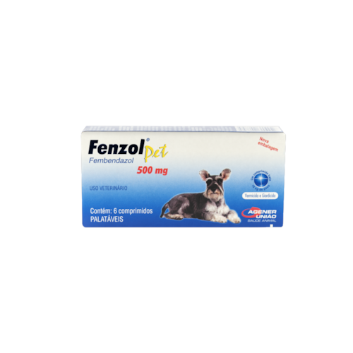 Vermífugo Fenzol Pet Agener União para Cães 500mg