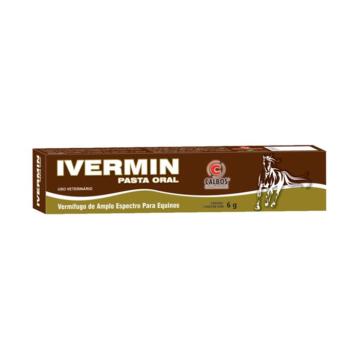 Vermífugo Ivermin Calbos para Equinos Pasta 6g 