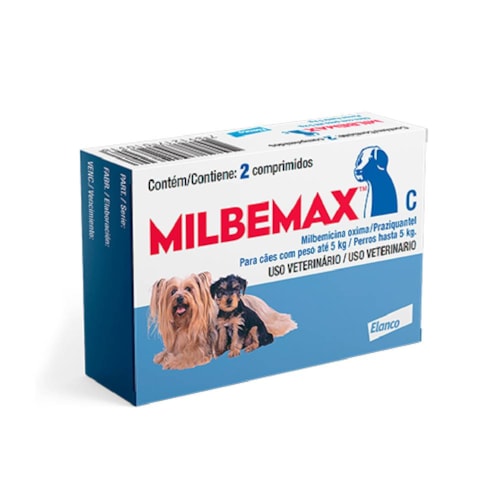 Vermífugo Milbemax para Cães até 5kg