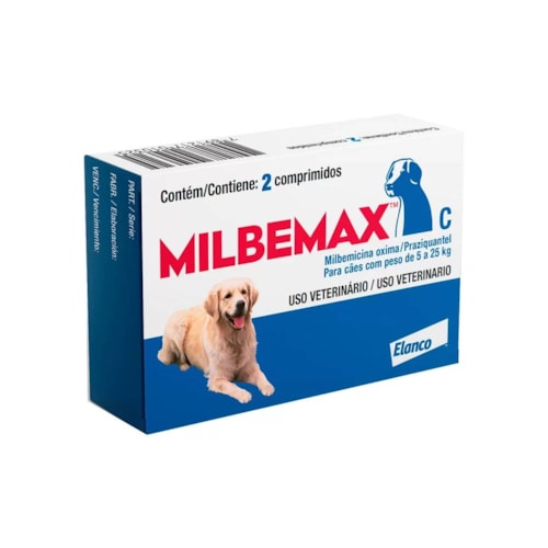 Vermífugo Milbemax para Cães de 5 a 25kg 