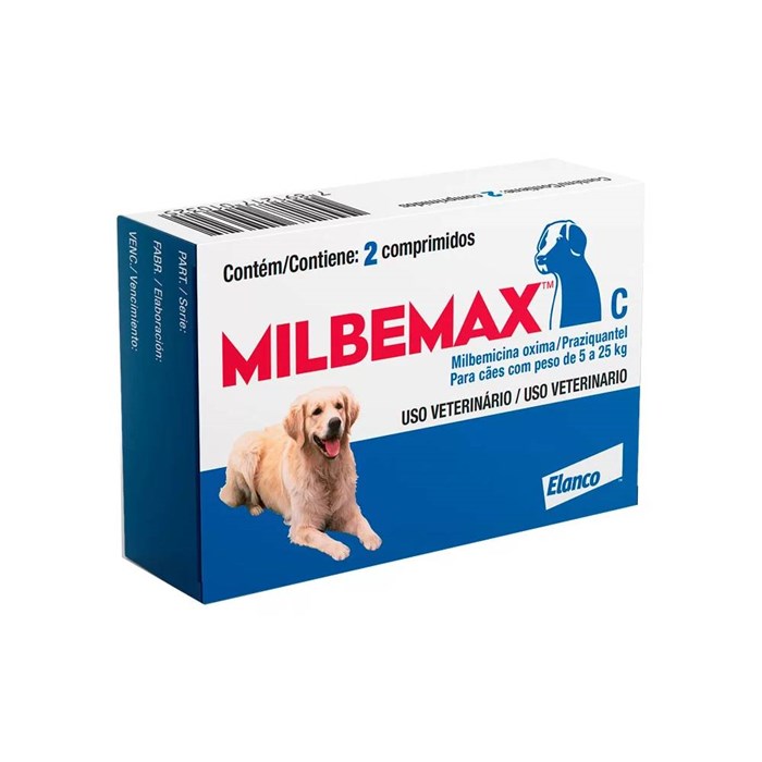 Vermífugo Milbemax para Cães de 5 a 25kg 
