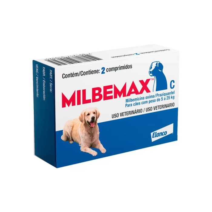 Vermífugo Milbemax para Cães de a 25kg - Main Image