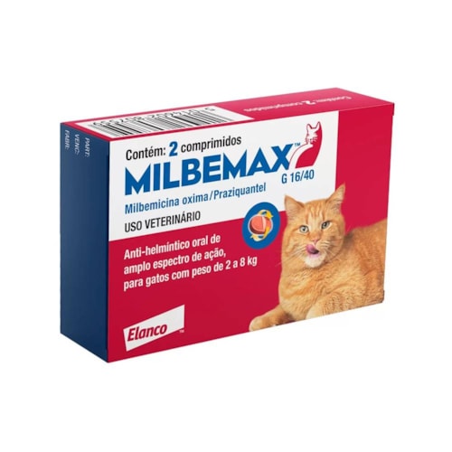 Vermífugo Milbemax para Gatos de 2 a 8kg