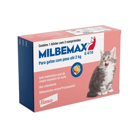 Vermífugo Milbemax para Gatos de Até 2,5kg