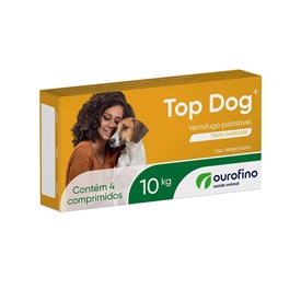 Vermífugo Palatável Top Dog Ourofino 10kg