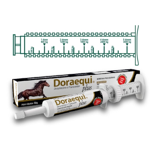 Vermífugo para Equinos Doraequi Plus Vetnil 35gr