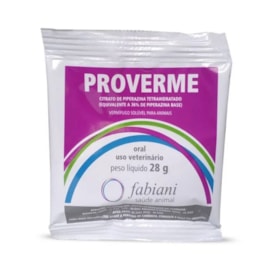 Vermífugo Solúvel Proverme Fabiani Saúde Animal 28g