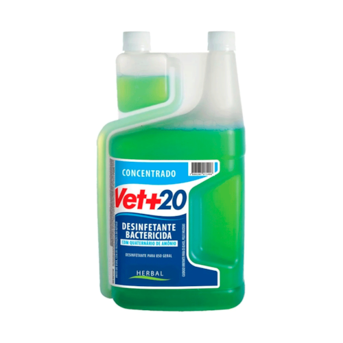 Vet+20 Desinfetante Concentrado Bactericida + Germicida + Fungicida Herbal 500 ml