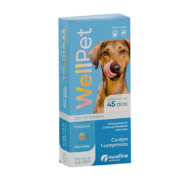WellPet Antiparasitário Ouro Fino 100 mg Cães de 4,6 a 10 kg
