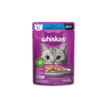 Whiskas Sachê Peixe Jelly - Gatos Acima de 1 Ano 85g