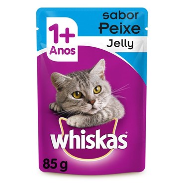 Whiskas Sachê Peixe Jelly - Gatos Acima de 1 Ano 85g