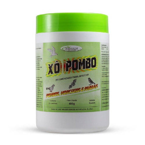 Xô Pombo Pastilhas Repelente Quimiagri 400g