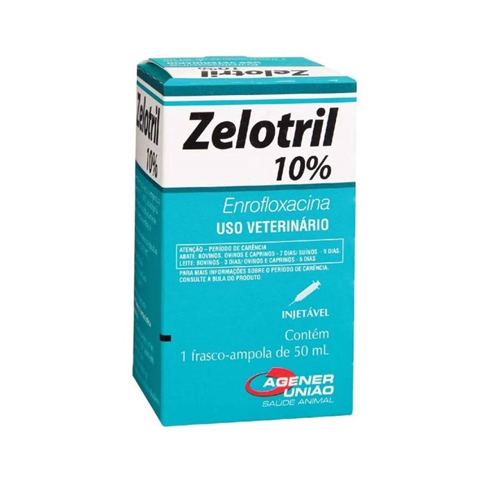 Zelotril 10% Enrofloxacina Injetável 50ml