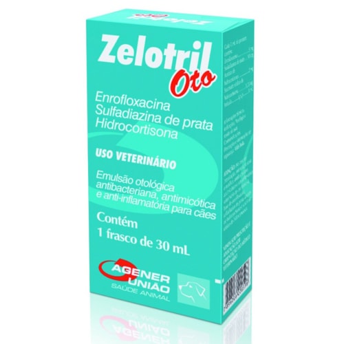 Zelotril Oto Agener União para Cães 30ml