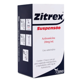 Zitrex Suspensão Antimicrobiano Cepav Azitromicina 20 mg/ml