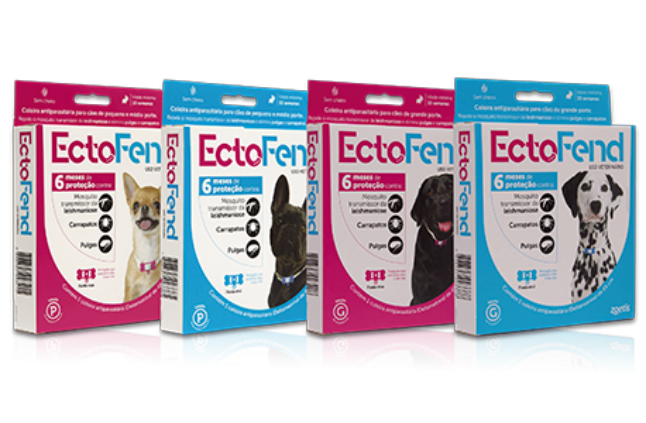 EctoFend Zoetis - Coleira antiparasitária para cães